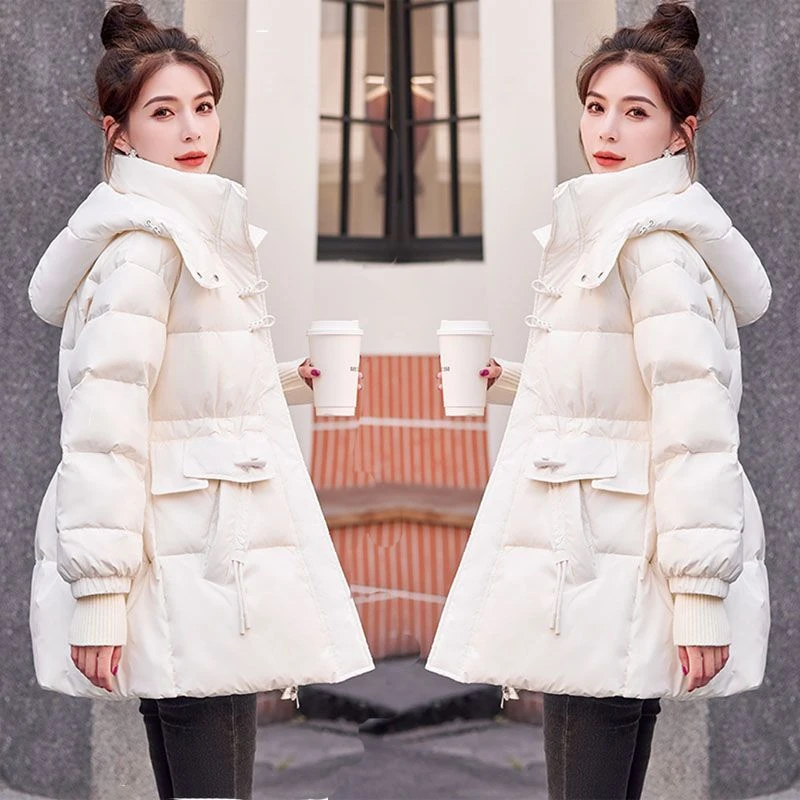 波司澄小个子羽绒服女短款收腰显瘦白鸭绒牛角扣年新款爆款加厚外