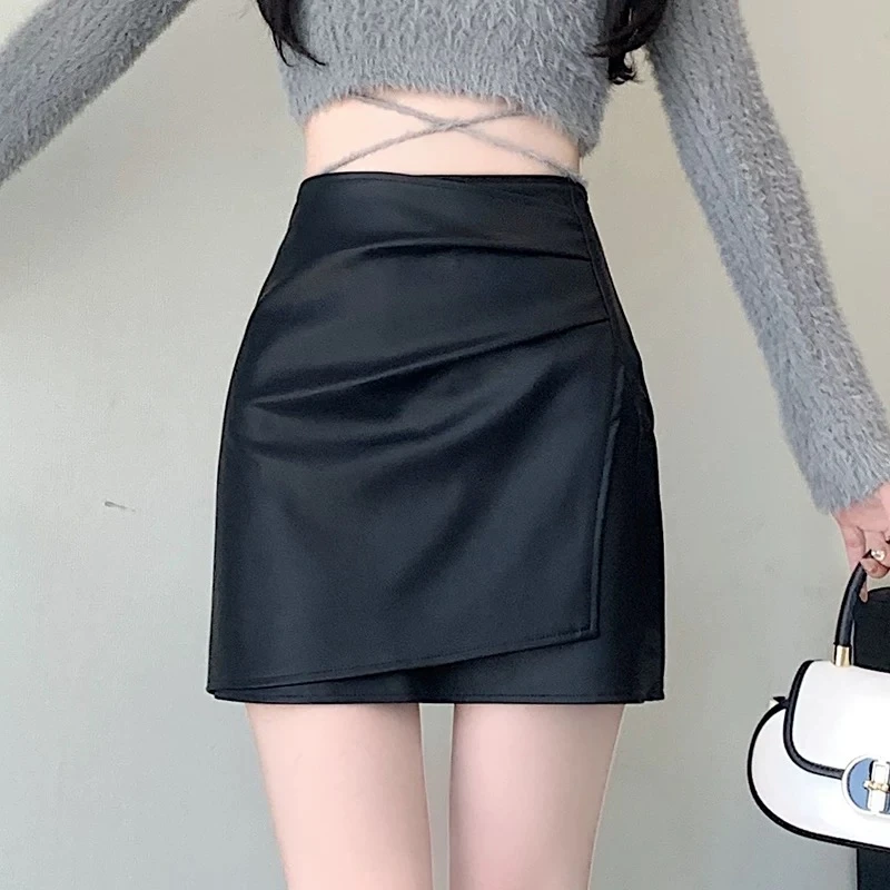 秋季新款半身裙皮裙时尚洋气百搭