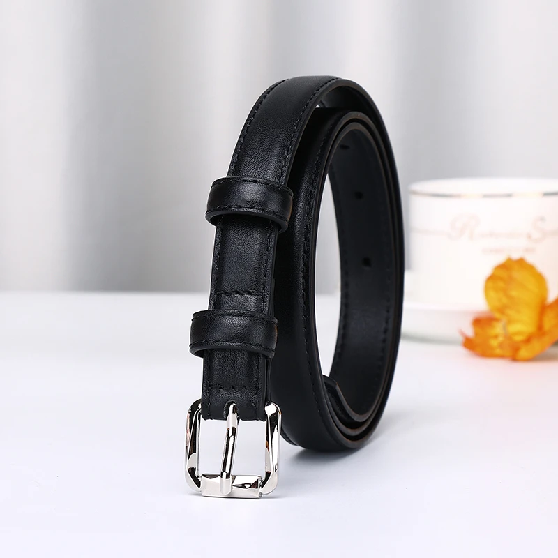 1.8cm小清新真皮皮带女韩版潮流百搭纯牛皮裤腰带学院风细腰带女