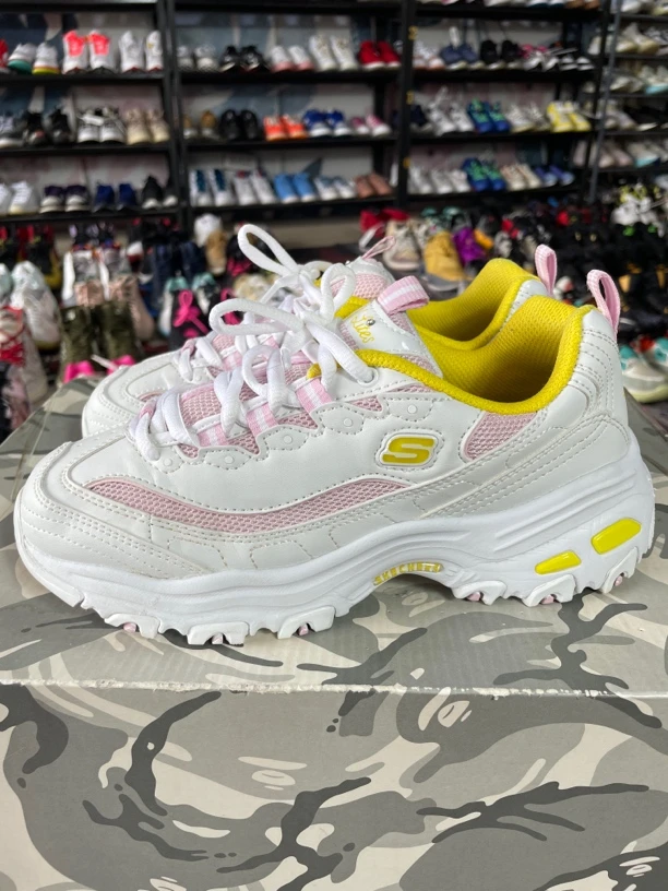 36.5码235/Skechers/斯凯奇 D'Lites 1.0 厚底增高老爹鞋/公价228