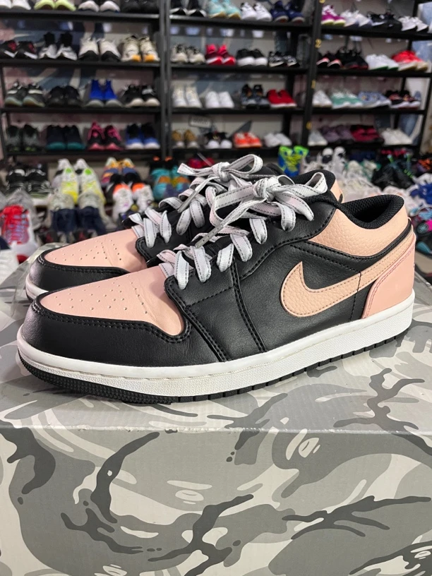 40.5码255/Air Jordan 1 耐磨 防滑 休闲鞋 黑粉脚趾/公价1173