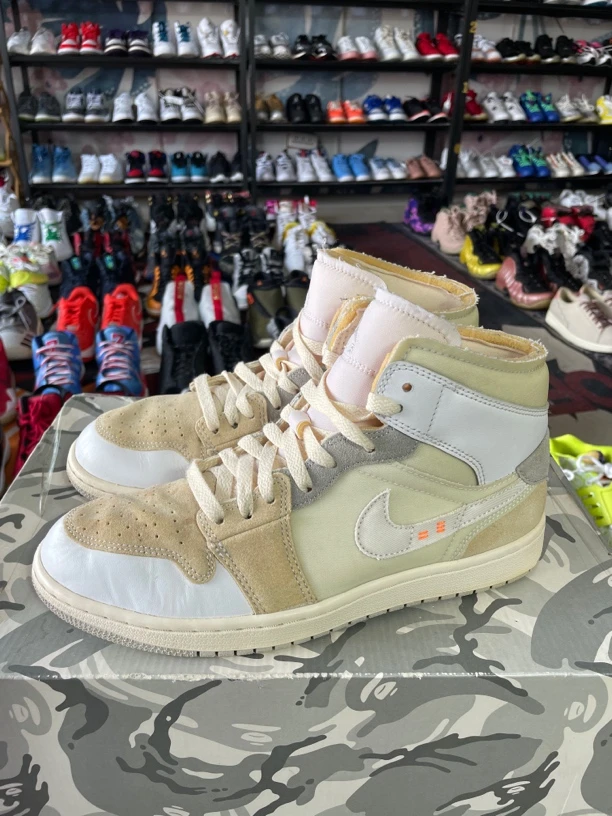 鞋面轻微染色42码265/Air Jordan 1  休闲鞋 中帮 拼接/公价818