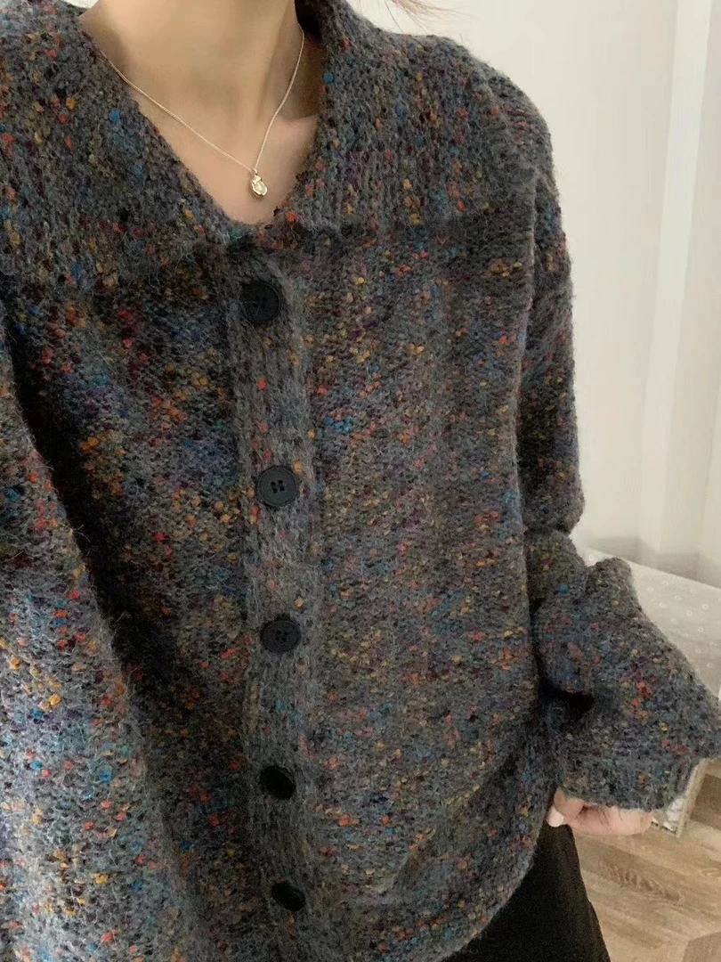 新款时尚开衫毛衣外套