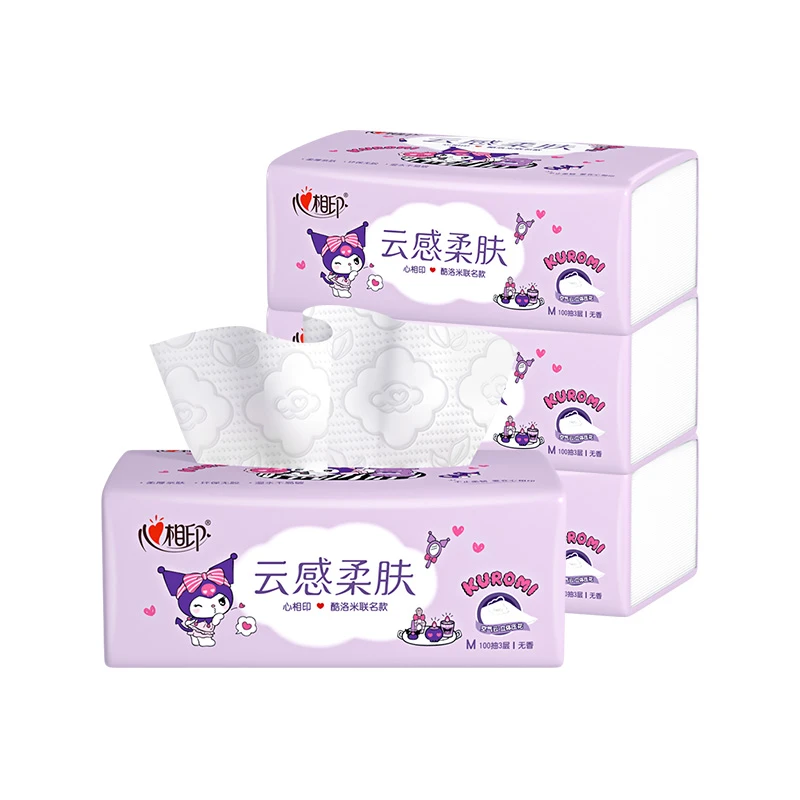 云感酷洛米M码抽纸4包