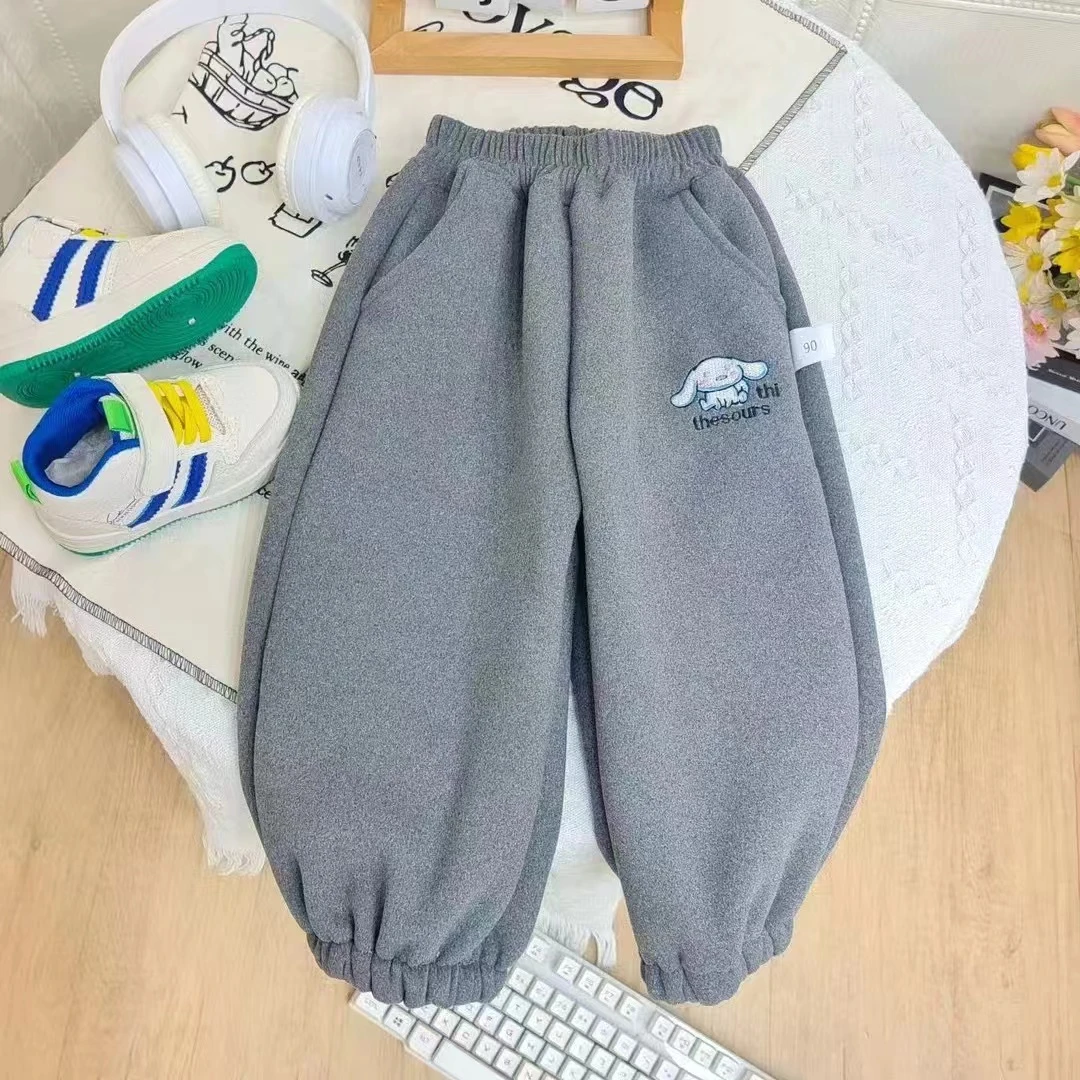 儿童加绒卫裤简约休闲裤（实物以直播间讲解为准）