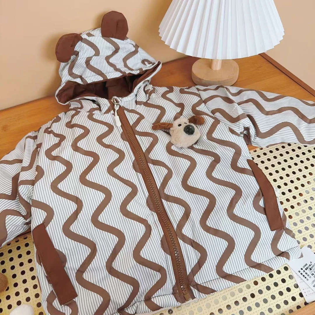 儿童夹棉加绒冲锋衣外套（实物以直播间讲解为准）