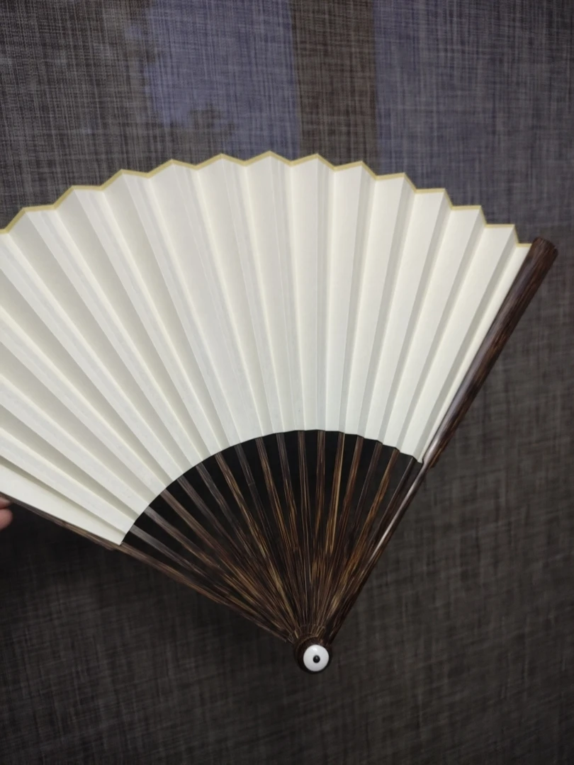 和尚头全棕全手工配苏工扇面扇箍锦盒包邮粘扇面请备注