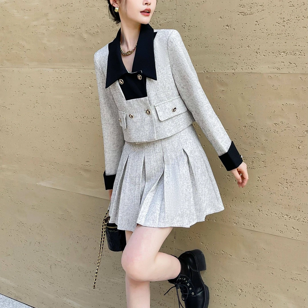 【龙哥专属】D1F16173A 秋季新品女装，气质优雅时尚套装