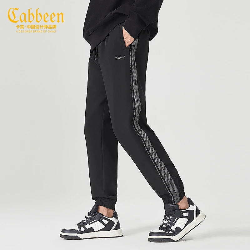 卡宾官方旗舰店男装休闲裤时尚秋冬宽松户外锥形裤刺绣舒适长裤