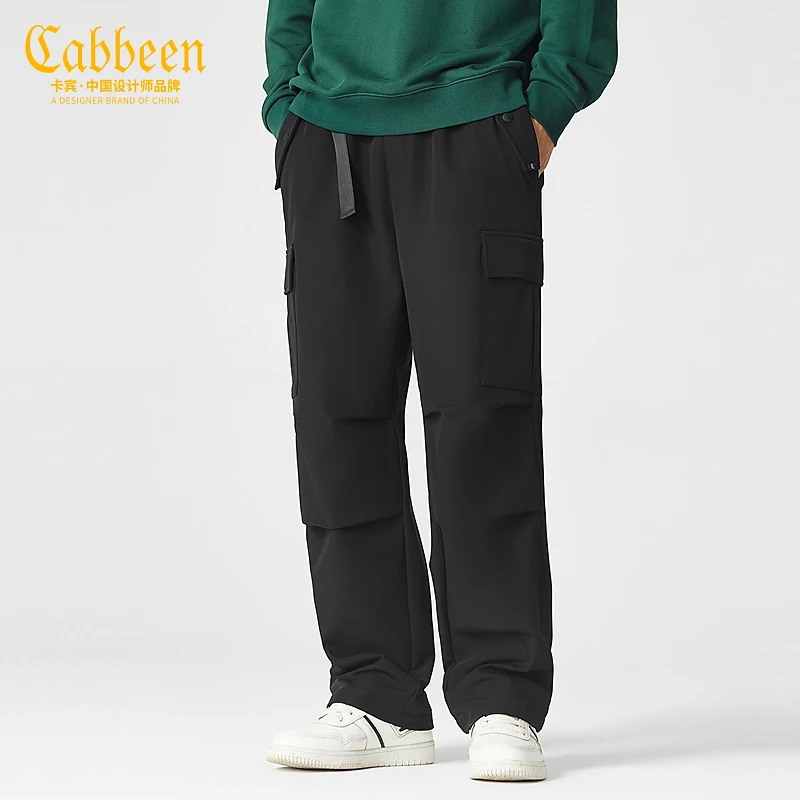 【加绒】CABBEEN卡宾男装伞兵裤秋冬新款休闲裤Y工装裤3244126001
