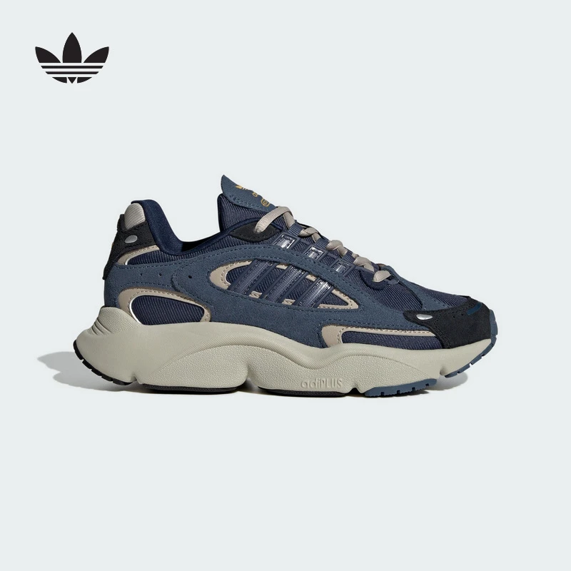 adidas阿迪达斯三叶草大童鞋OZMILLEN女经典休闲运动老爹鞋IG4273