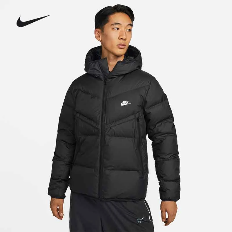 Nike耐克运动羽绒服男装短款冬季新款连帽保暖防风夹克DV1132-010