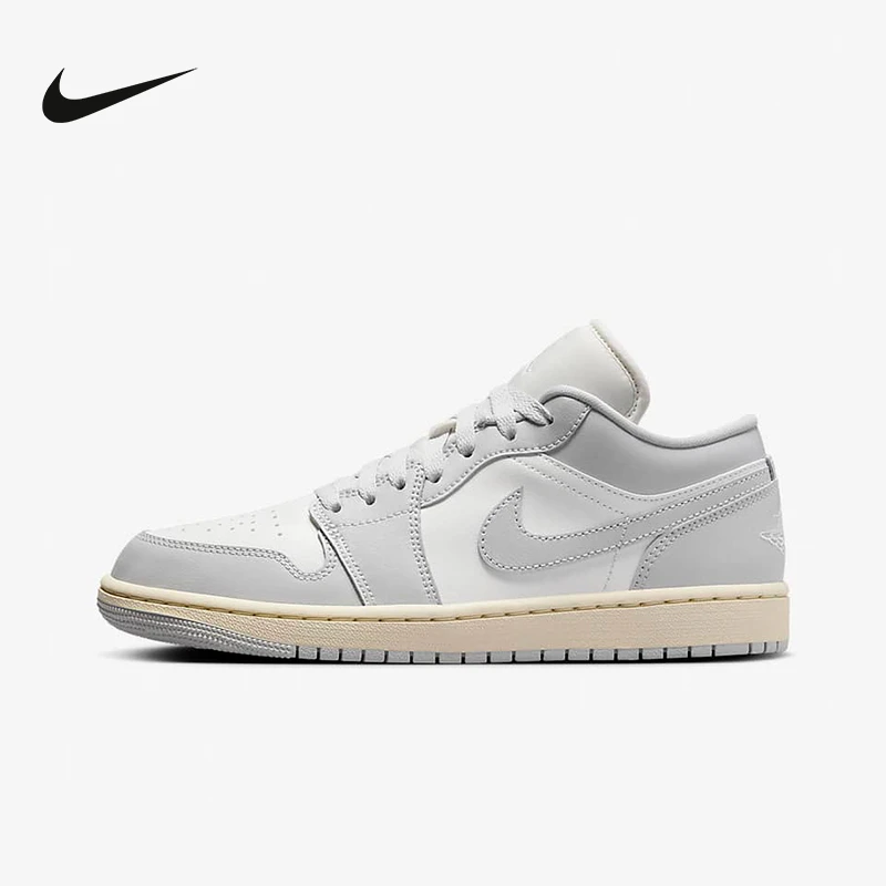 Nike耐克女鞋 Jordan 1 AJ1 灰白色低帮复古篮球鞋板鞋DC0774-103