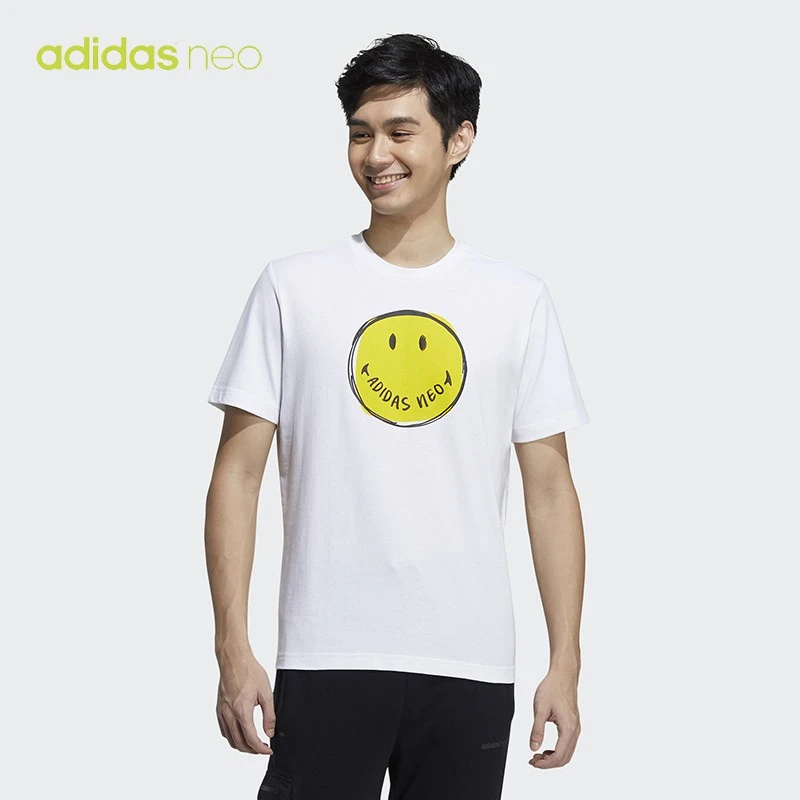 adidas/阿迪达斯新款圆领时尚休闲宽松短T恤衫GP5772