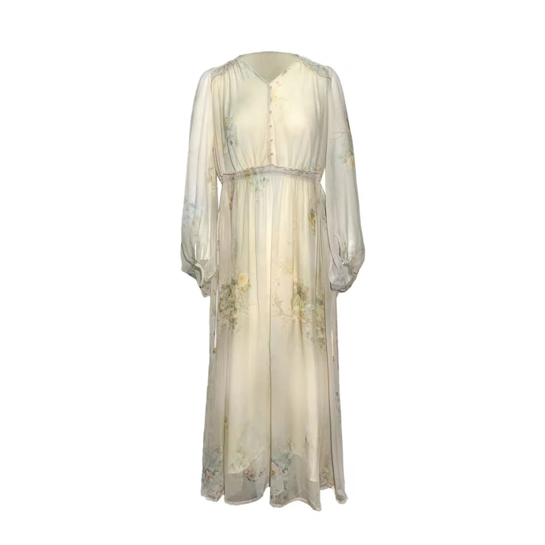 【庄园-2025禾枫原创】重磅100桑蚕丝连衣裙Y25C9028