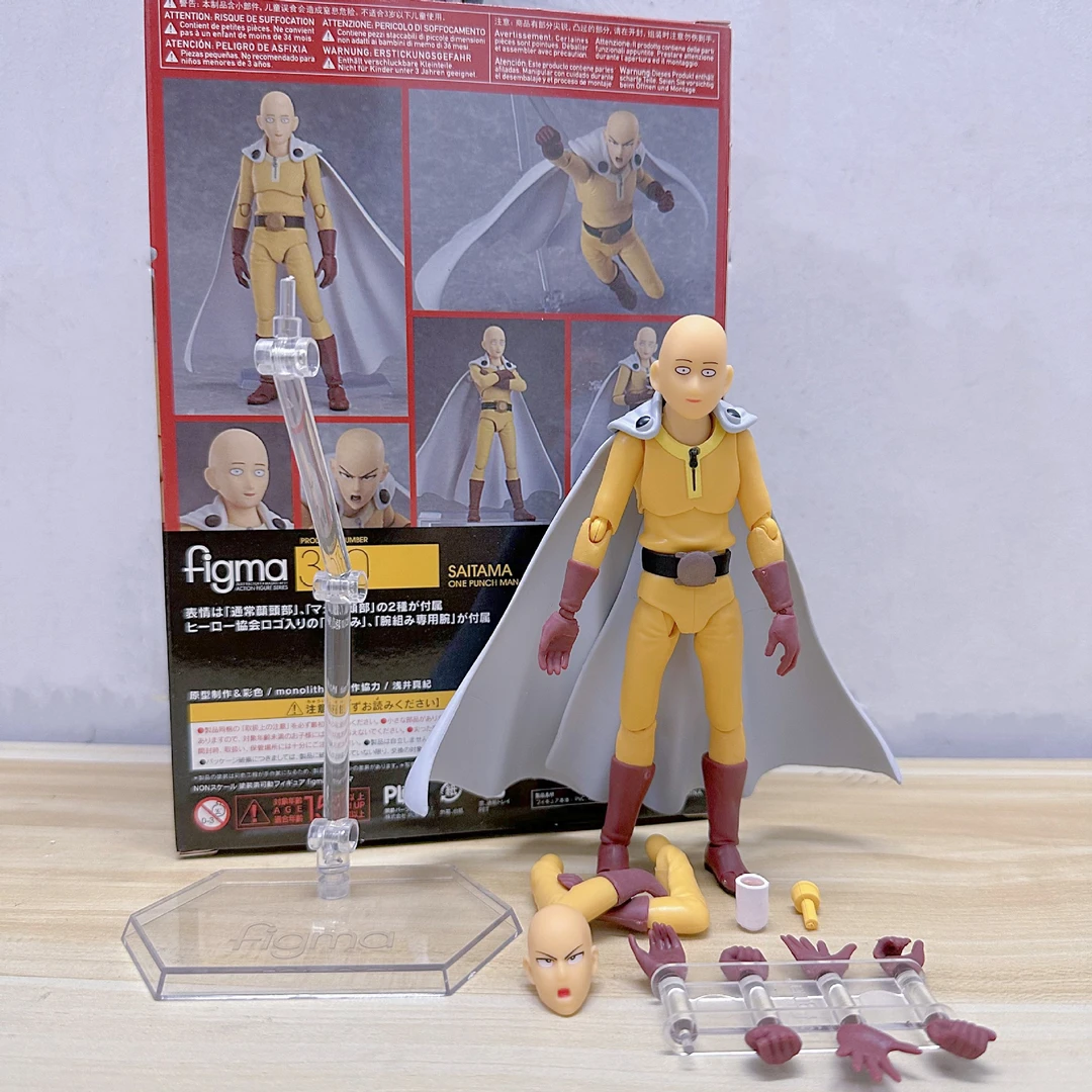 figma # 310一拳超人 琦玉老师 光头 可动人偶 盒装 手办模型
