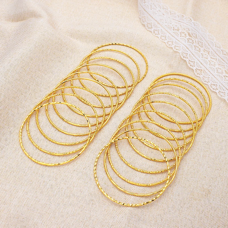 铜合金手镯 2mm 线镯 叠戴多款式气质个性设计百搭时尚圈圈镯子