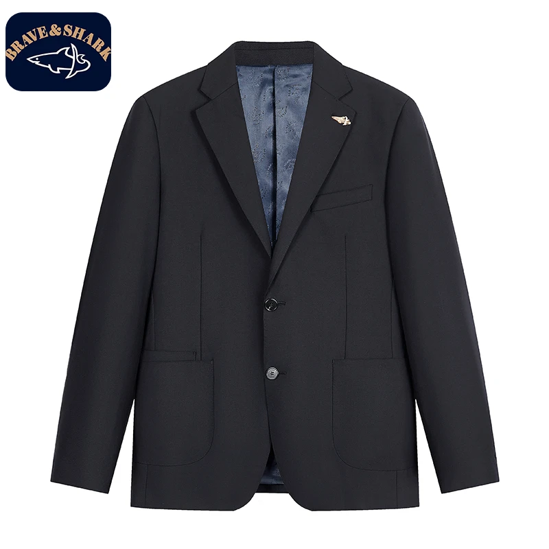 BRAVE&SHARK/勇士鲨鱼【官方正品】男士新款西装春秋新款休闲时尚男