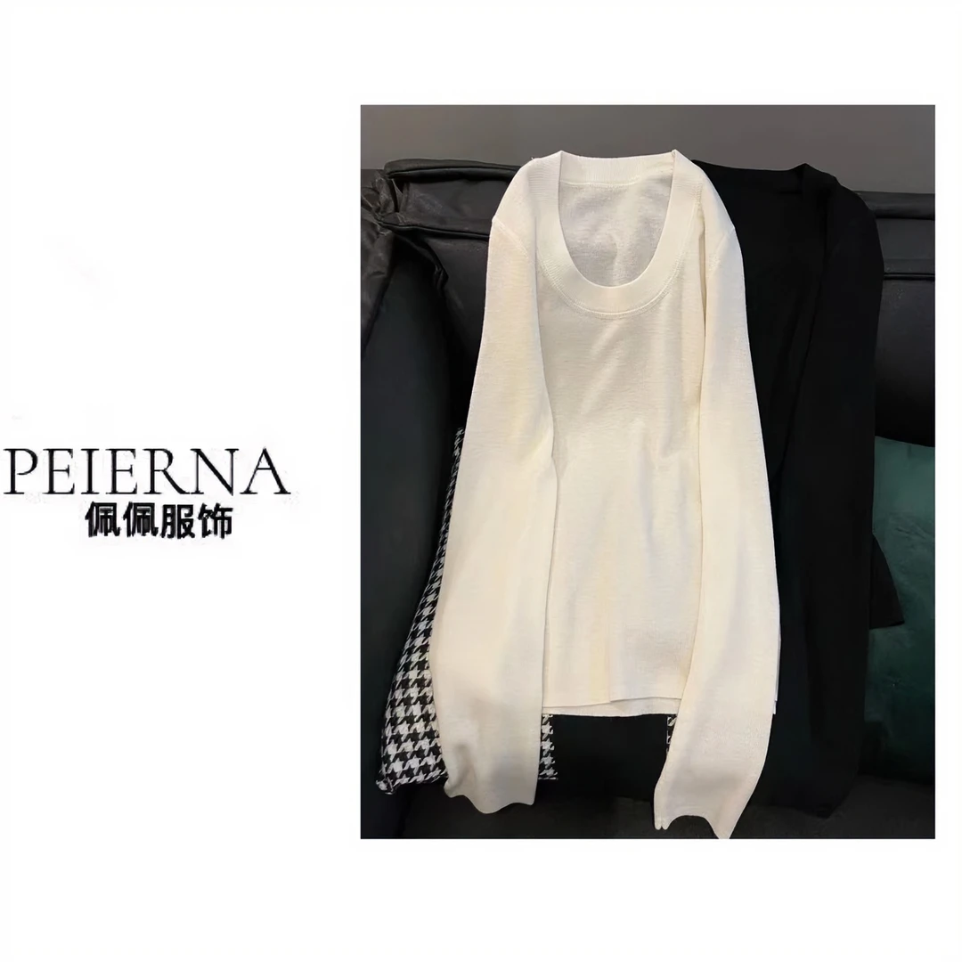 佩佩 八 【天鹅颈】美丽奴羊毛针织衫  G6537  5125027  纯色   先