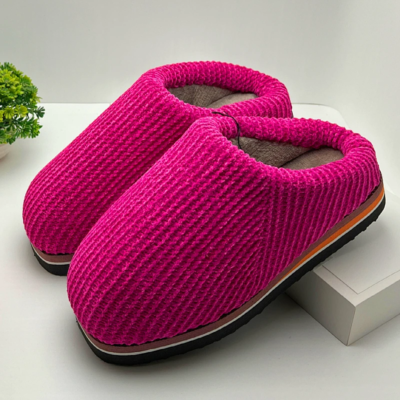 新款毛线棉保暖冬季居家男士家居棉女士棉棉新款棉拖鞋室内拖鞋
