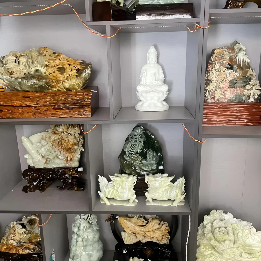 直播间付米链接居家摆件玄关雕刻山水摆件大放送