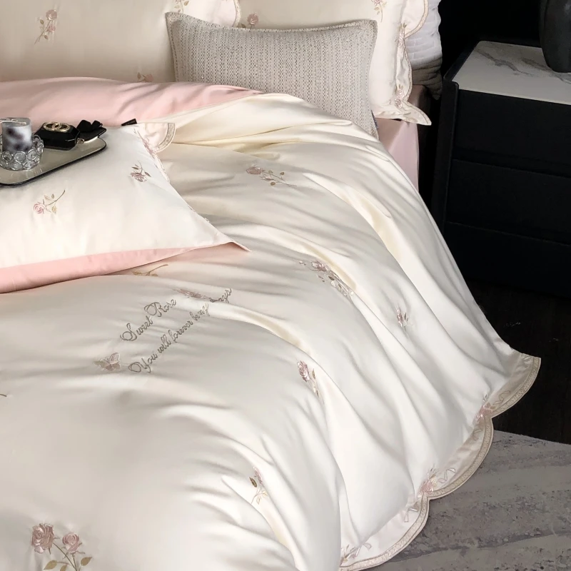 【MALGARI】玫瑰庄园-全棉长绒棉四件套-刺绣款轻奢四件套