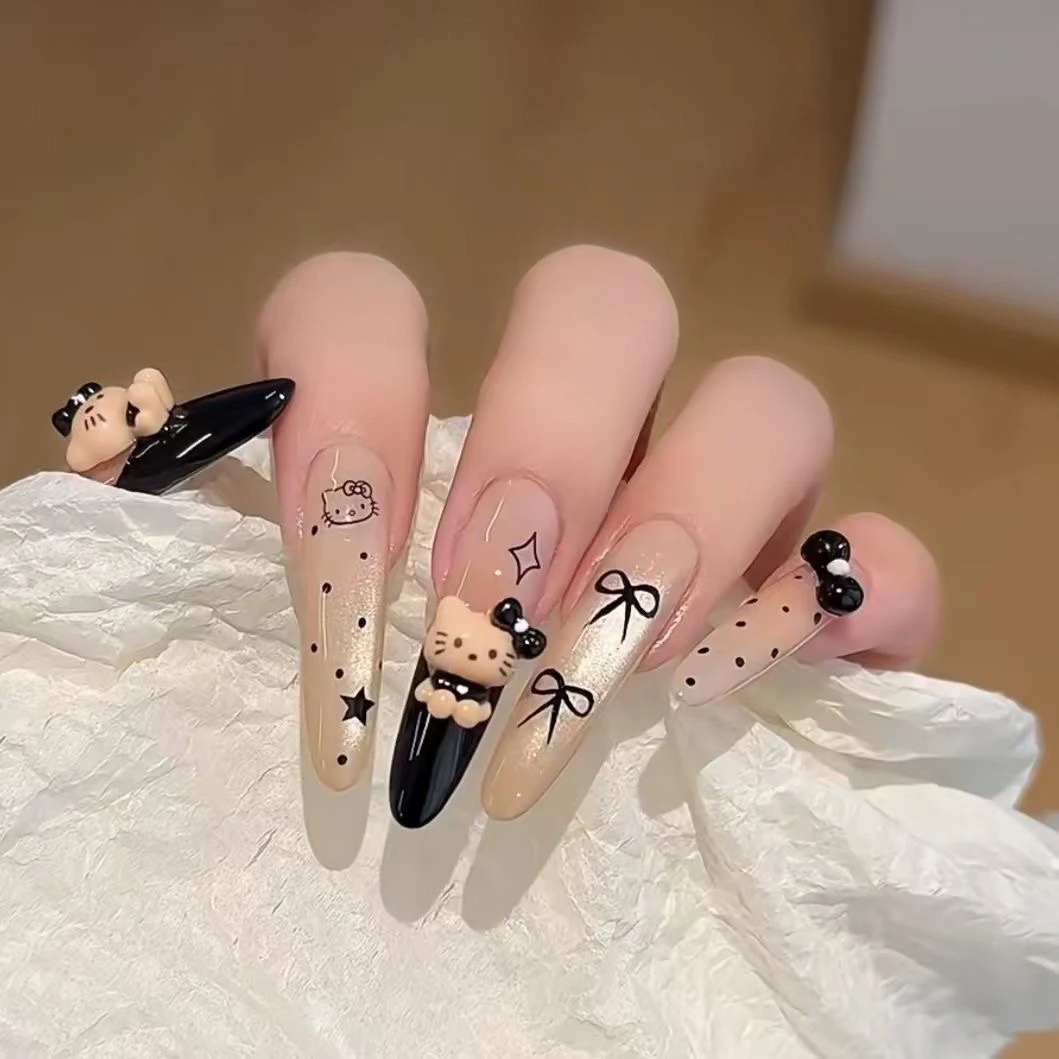 【纯欲kitty】新款气质修形简约百搭显白ins纯手工穿戴甲