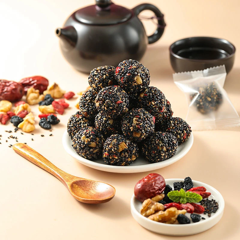 【买一箱送一箱】红枣枸杞黑米黑桑葚黑芝麻丸零食到手50包