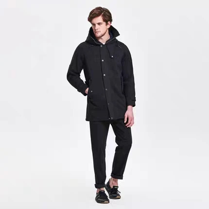 秋冬黑帆限量款男士休闲夹克厚外套