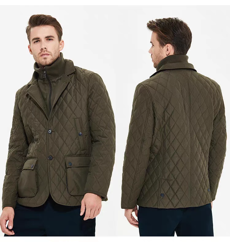 小帆船男士西装样式棉服