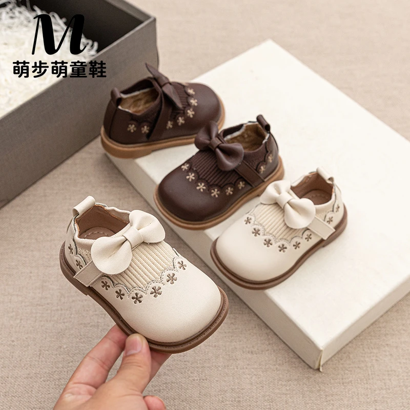 女宝宝秋冬软底学步鞋公主鞋洋气滑女童小女孩学步鞋儿童鞋小童