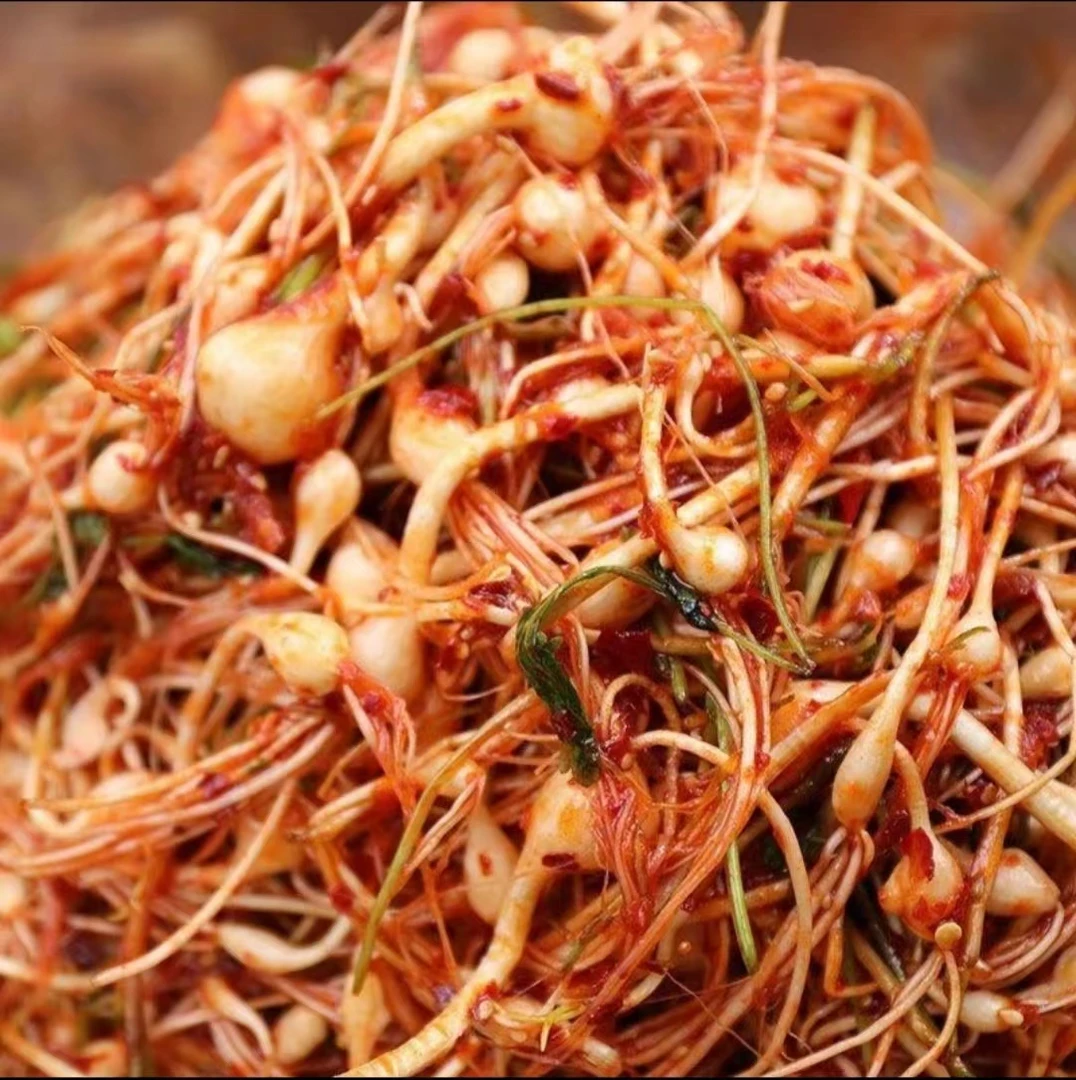 延边朝鲜族风味新鲜食用即食下饭咸菜小根蒜250g/袋