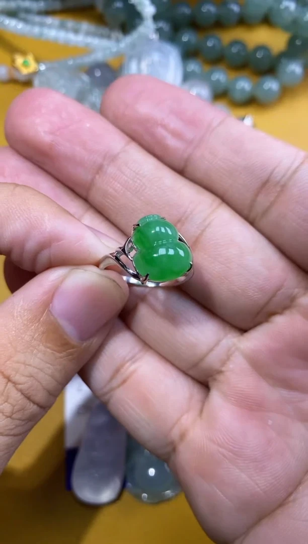【闪购商品】翡翠1680戒指18K金镶嵌1781