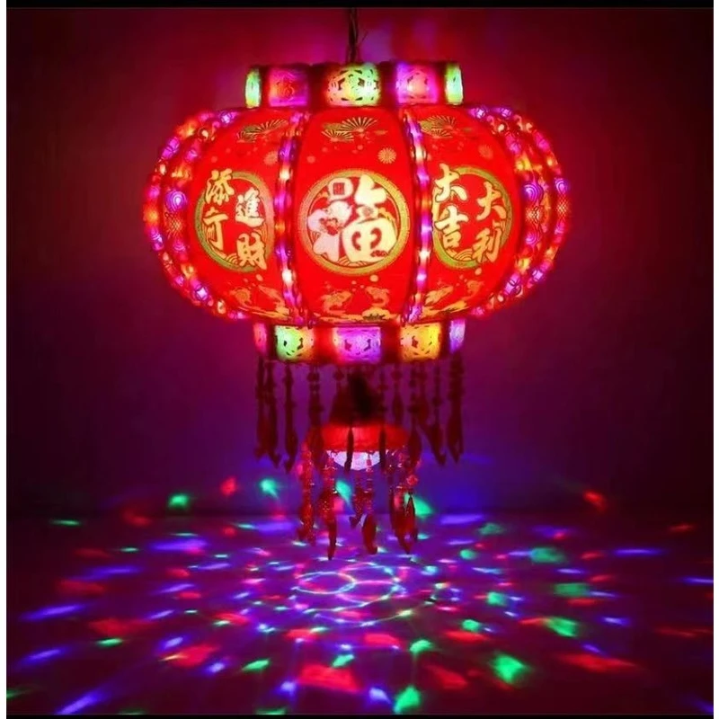 50#直径47cm新年装饰LED走马灯灯笼
