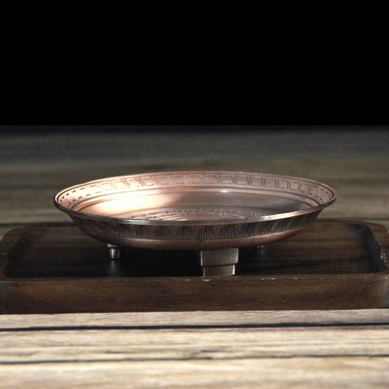 烟供铜盘铜香盆香盘熏香铜盘药供盘清净实惠耐用复古铜盘厂家直销