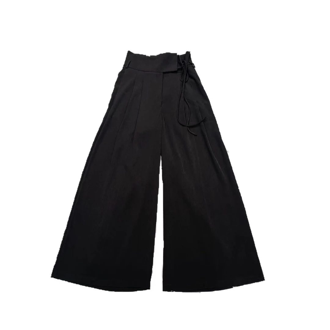 【优搭严选】时尚百搭设计款宽松阔版西裤A556