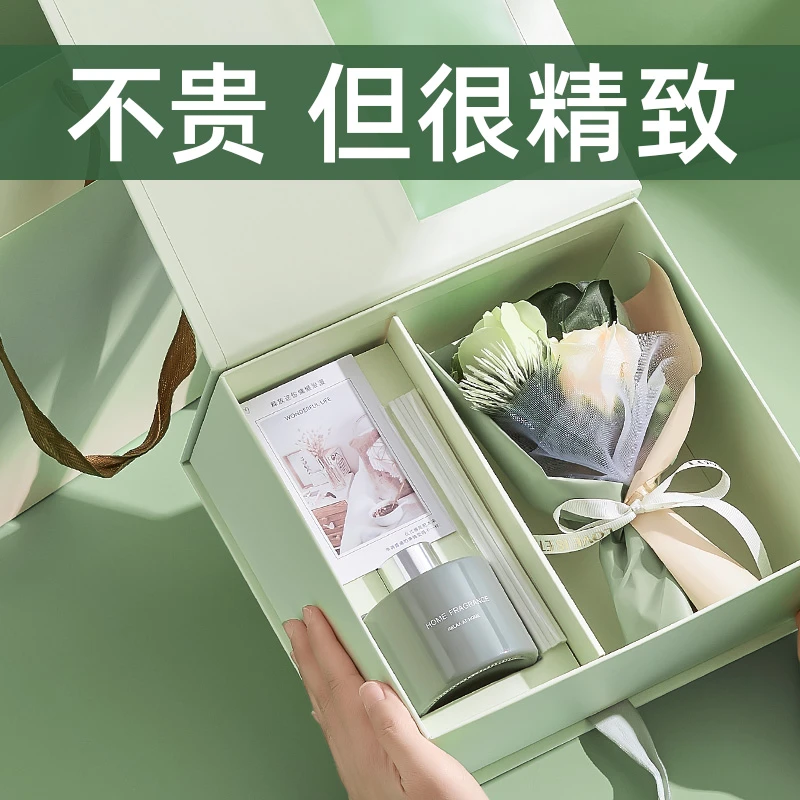 生日礼物女生毕业季送老师女友朋友给老婆实用的香薰花束伴手礼盒