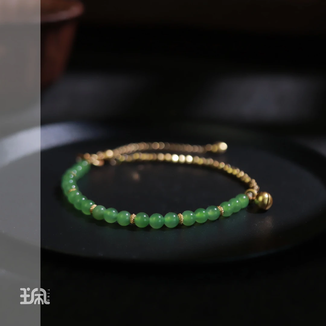 春波|和田玉*手链*S925银镀金XYC24052007多样性发其一