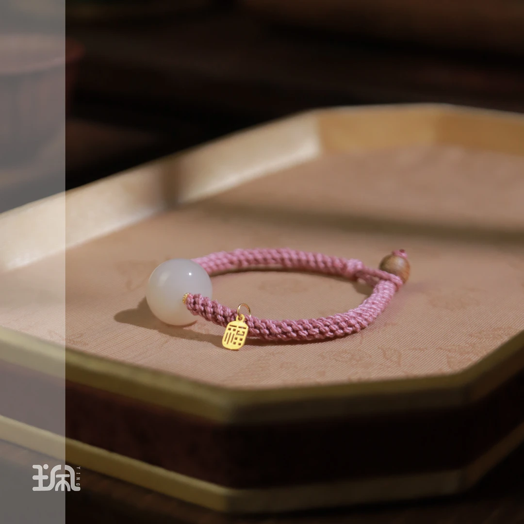 琦诺|和田玉*手绳*18K金镶嵌XYC24041925多样性发其一