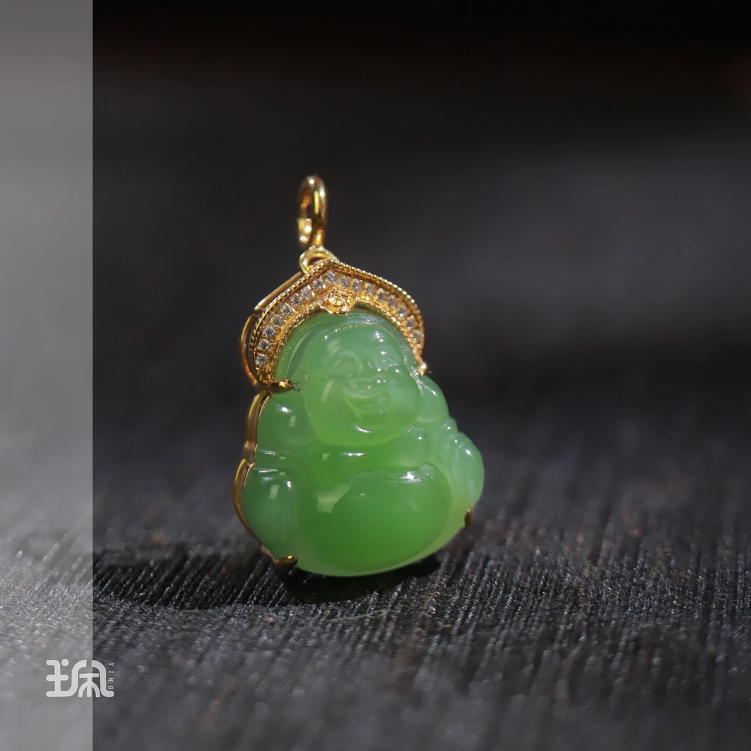 同鸣|和田玉*吊坠不含链*18K金XYB24060614多样性发其一