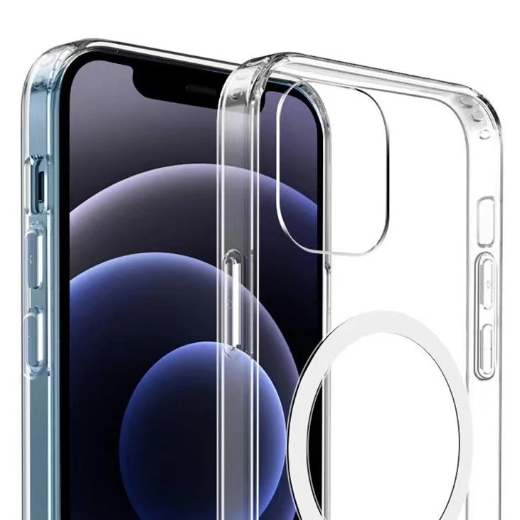 eleror适用苹果iPhone15透明手机壳iphone1413Promax保护套带磁吸