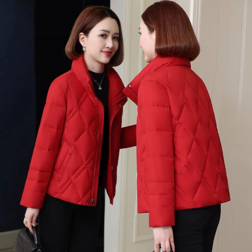 小款羽绒服女短款2025年新款韩版宽松显瘦时尚白鸭绒小个子厚外套