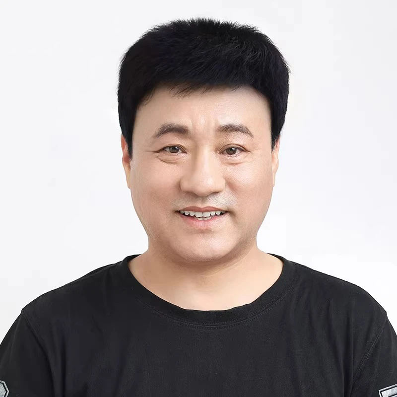假发中老年爸爸款短发真发全真人发丝全头套男士自然光头真头发