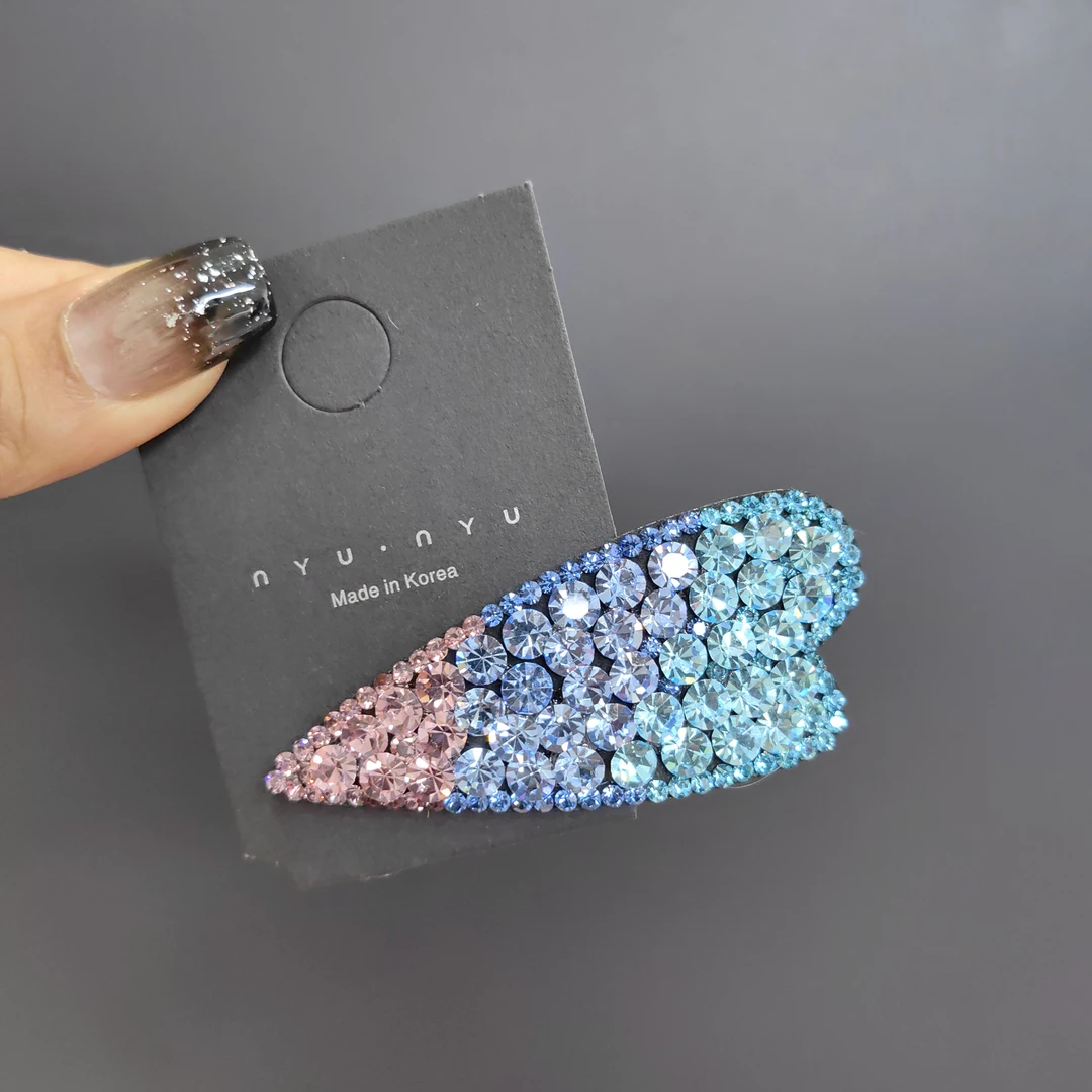 韩国施家水晶bb夹韩版刘海发夹边夹高档发夹发卡发饰网红爆款发饰