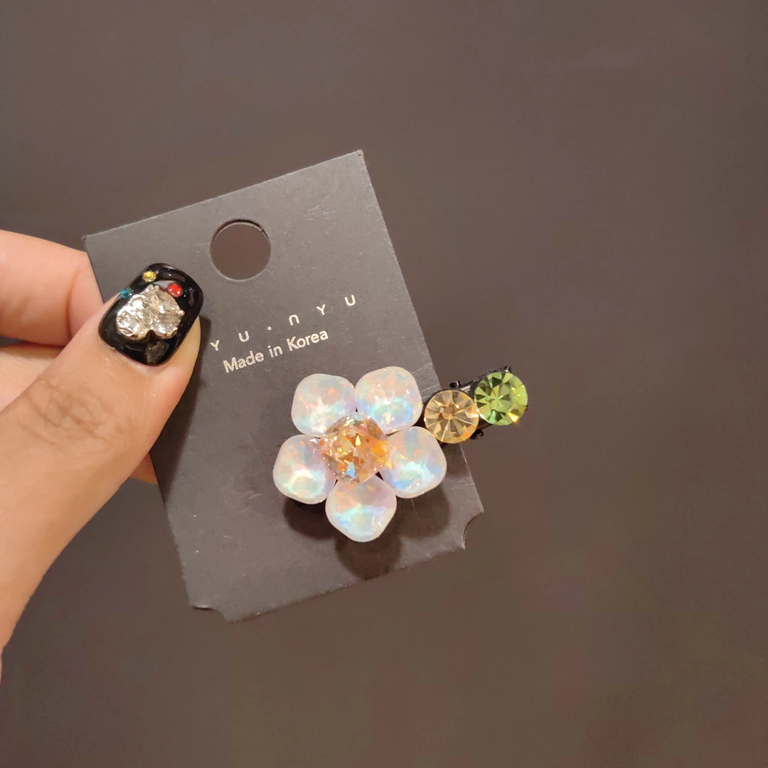 韩花朵鸭夹鸭嘴夹肥方款式小边夹侧边夹发夹东大门爆款发饰头饰女