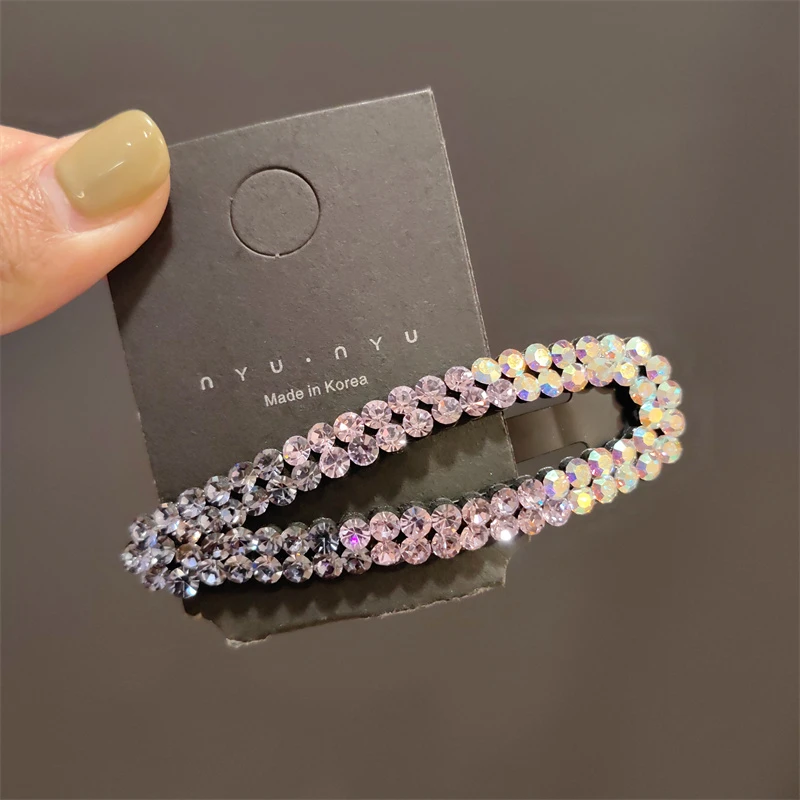 韩国施华水晶BB夹韩版刘海夹超大号8公分碎发夹2024新款侧边夹女