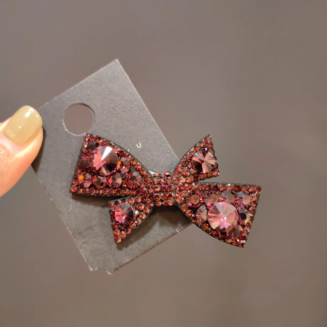 韩国施家钻鸭嘴夹网红发夹鸭嘴夹女性鸭嘴夹侧边夹带钻鸭嘴夹015