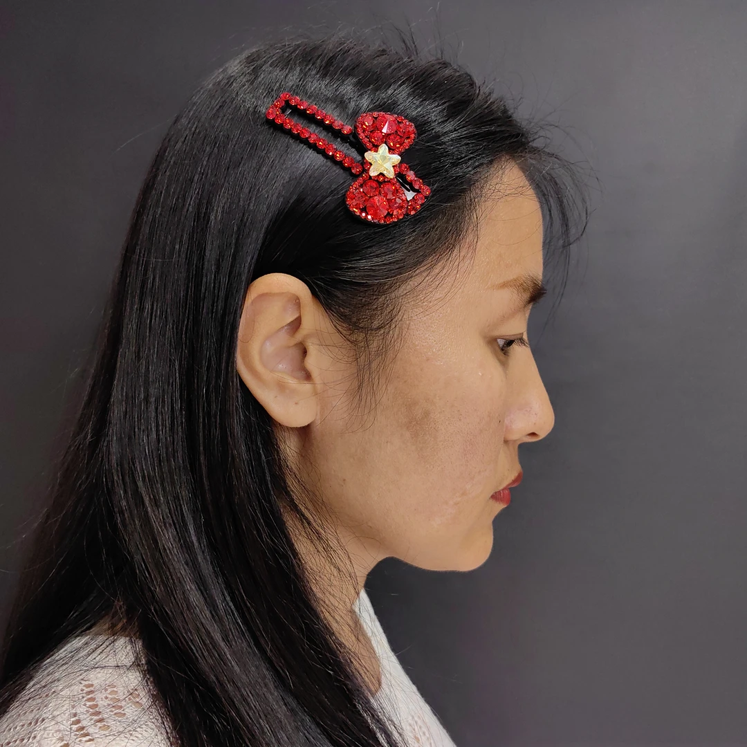 韩国s家水晶bb夹高档发夹刘海发卡网红爆款碎发夹韩版蝴蝶结发饰