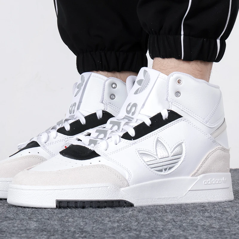 Adidas阿迪达斯三叶草男鞋女鞋新款高帮运动休闲鞋经典板鞋GZ1580