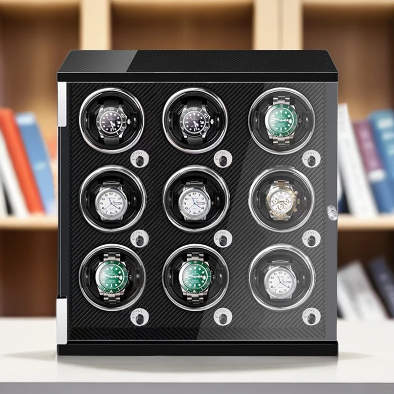 多表位摇表器机械手表上链盒晃表器自动上链盒静音防磁家用九宫格